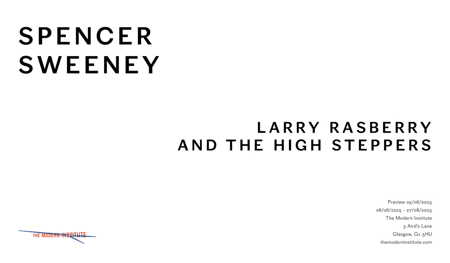 Spencer Sweeney - Larry Rasberry and The High Steppers